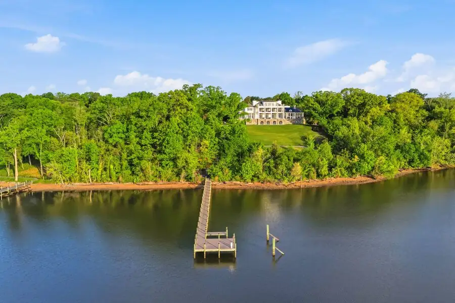 View from the river &mdash; dock and waterline