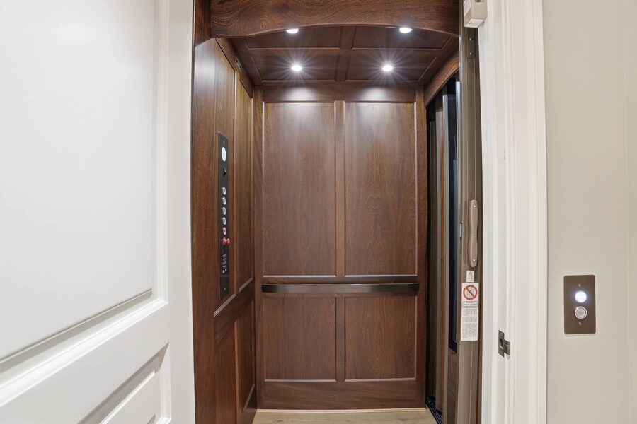 Private elevator off the upper hall
